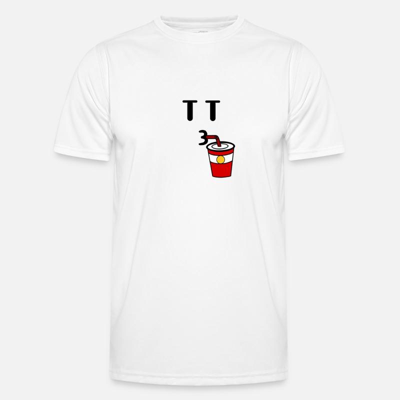 A guy who drinks - Men's Functional T-Shirt - white