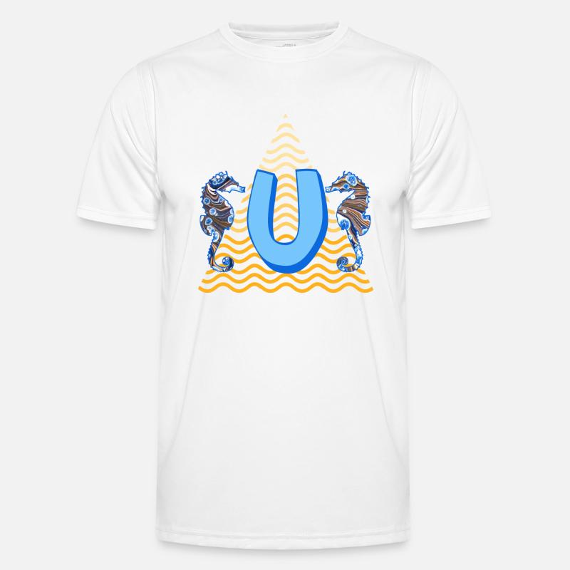 seepferdchen e 262 u - Männer Funktions-T-Shirt - Weiß