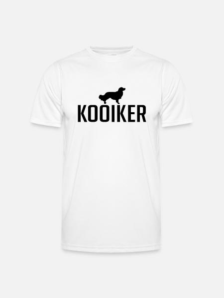 Kooiker dog breed Kooikerhondje dogs Wilsigns - Men's Functional T-Shirt - white