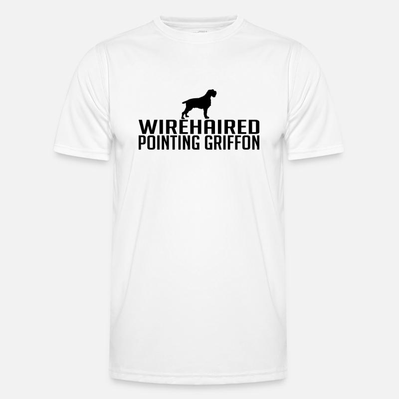 Wirehaired Pointing Griffon Hunderasse Hunde Männer Funktions-T-Shirt