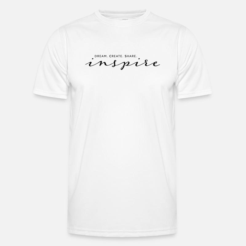 Dream Create Share Inspire - Men's Functional T-Shirt - white