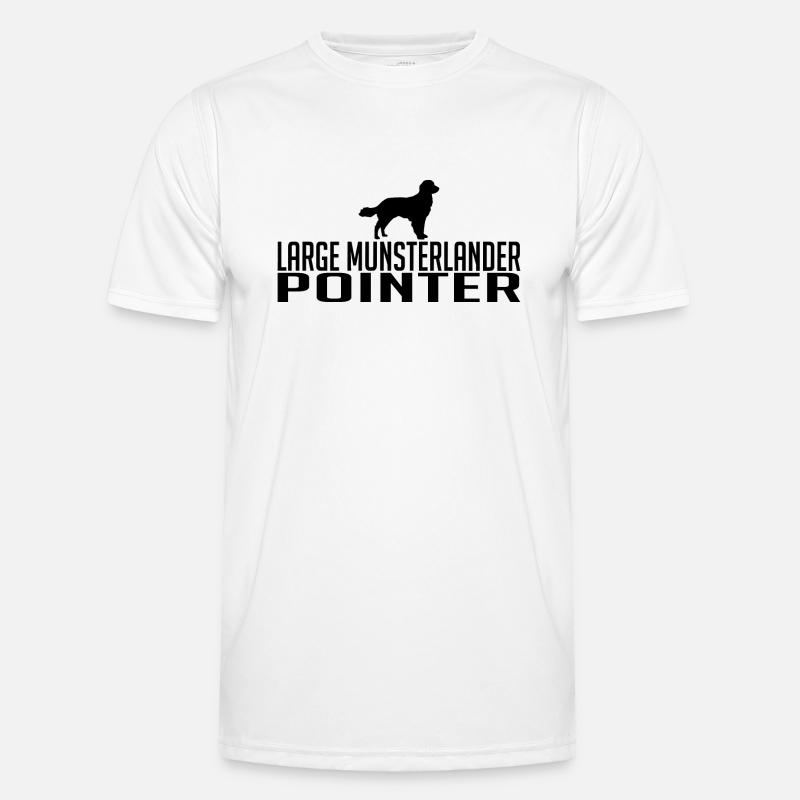 Large Munsterlander Pointer Hunderasse Wilsigns - Männer Funktions-T-Shirt - Weiß