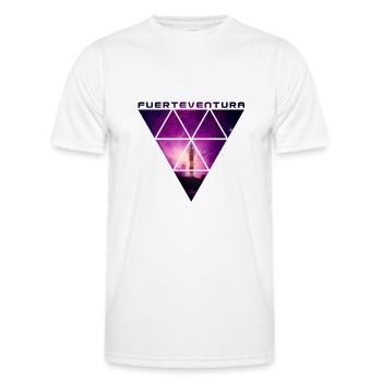Fuerteventura (Galaxy) El Toston - Männer Funktions-T-Shirt - Weiß - Vorne - AI Model Male 178 dark (178cm)