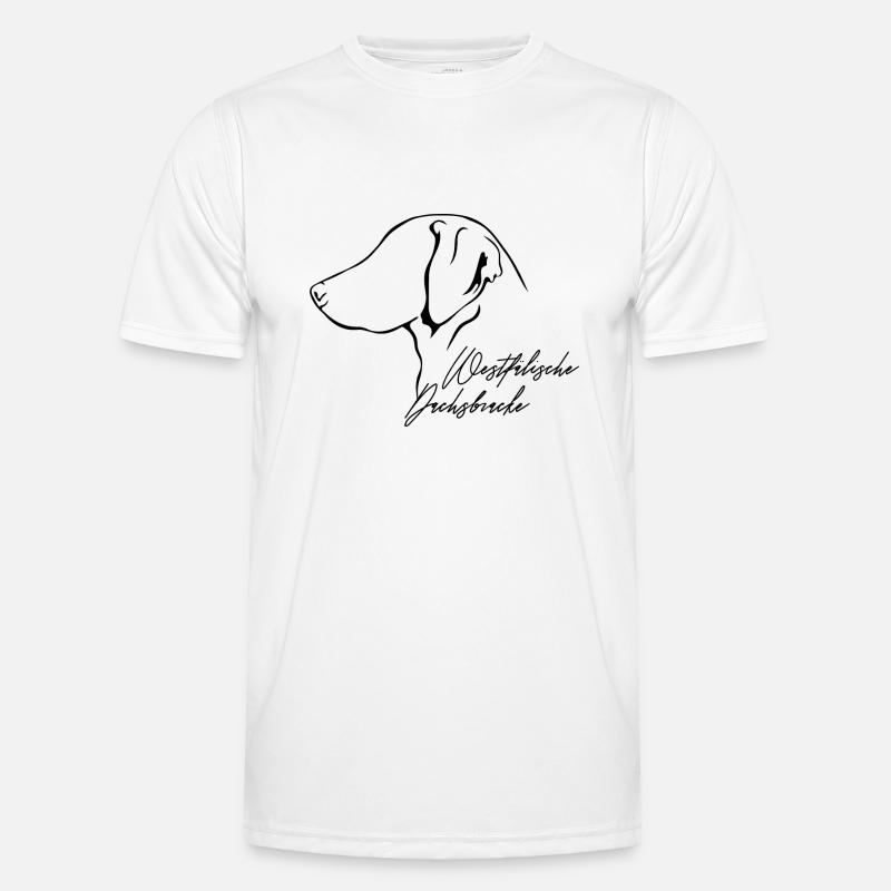 WESTFÄLISCHE DACHSBRACKE Profil Hunde Wilsigns - Männer Funktions-T-Shirt - Weiß