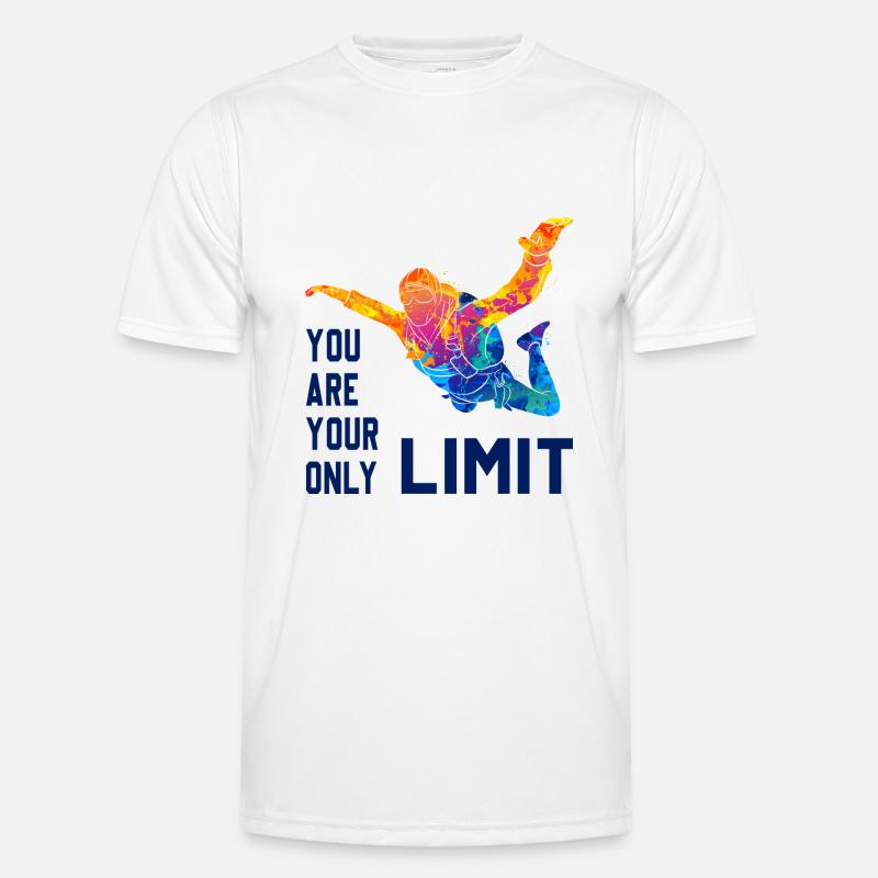 Skydive Skydiver Skydiver Freefall - Men's Functional T-Shirt - white