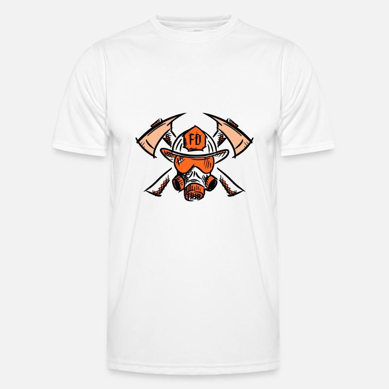 Firefighter new logo FD - Men's Functional T-Shirt - white