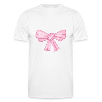 symbole de ruban rose mouche - T-shirt sport Homme - blanc - Devant - AI Model Male 178 dark (178cm)