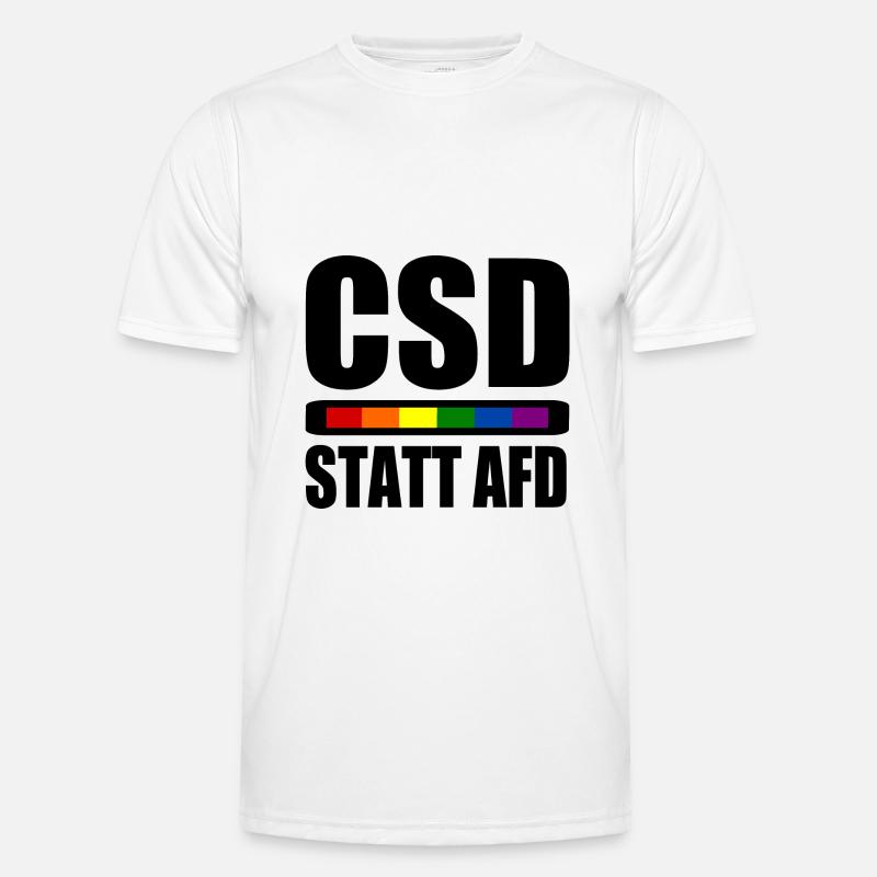 Csd statt afd Männer Funktions-T-Shirt