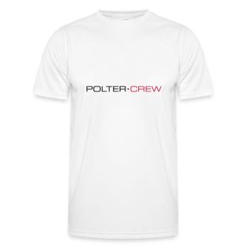 Polter Crew - Männer Funktions-T-Shirt - Weiß - Vorne - AI Model Male 178 dark (178cm)