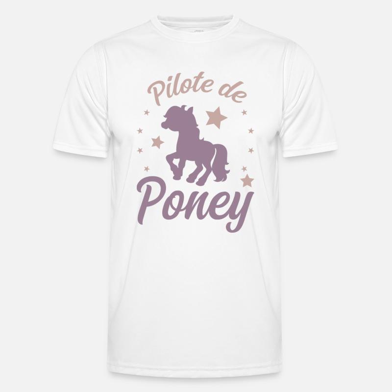 Pony Pilot - Men's Functional T-Shirt - white