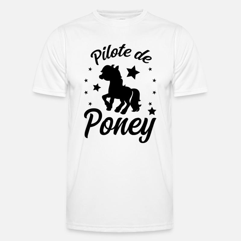 Pony Pilot - Men's Functional T-Shirt - white