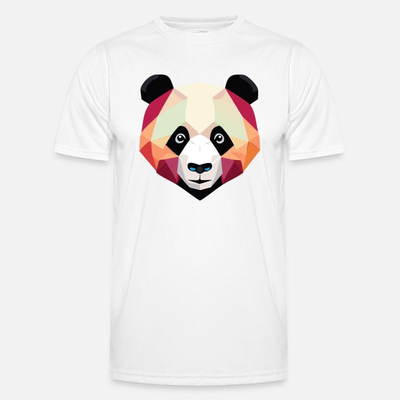 Panda Low Poly Men's Functional T-Shirt