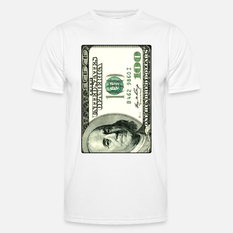 100 $ Dollars - Argent comptant T-shirt sport Homme