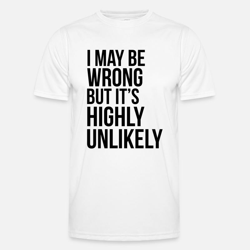 Never Wrong - Men's Functional T-Shirt - white