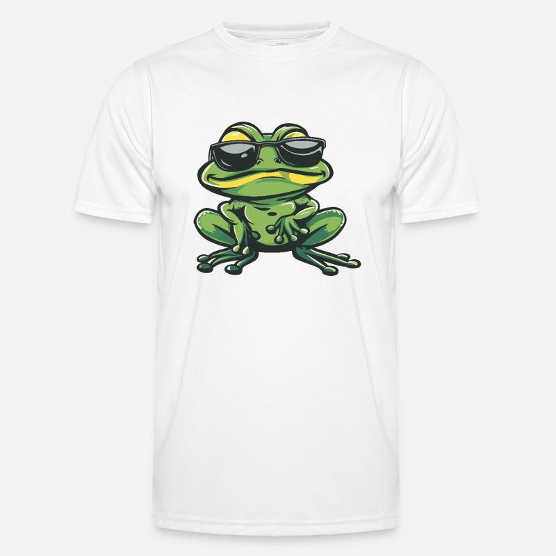 Frosch Cool Comic Männer Funktions-T-Shirt
