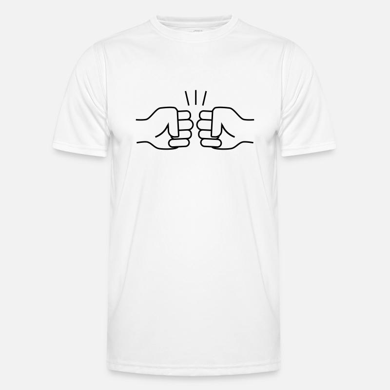 FISTBUMP - Men's Functional T-Shirt - white