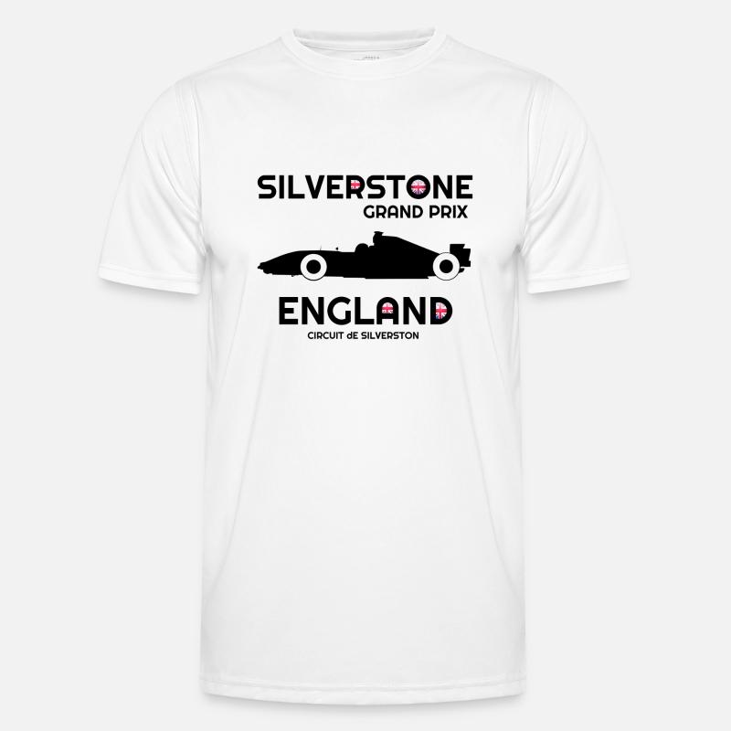 Silverstone, , Angleterre, drapeau britannique T-shirt sport Homme