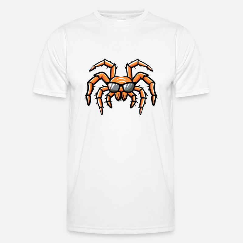 Spinne Tarantula Cool Comic Männer Funktions-T-Shirt