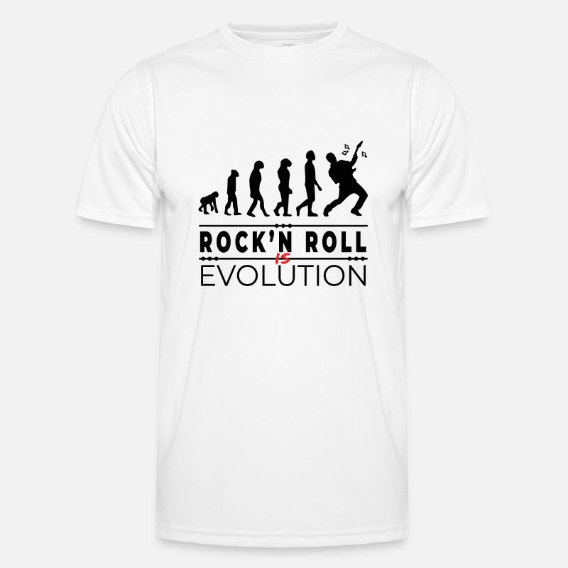 Rock'n Roll ist Evolution - Rock Humor Botschaft Männer Funktions-T-Shirt