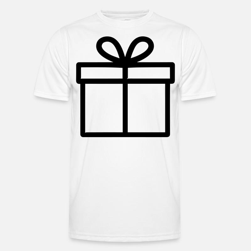 Kleine Geschenkbox - Männer Funktions-T-Shirt - Weiß