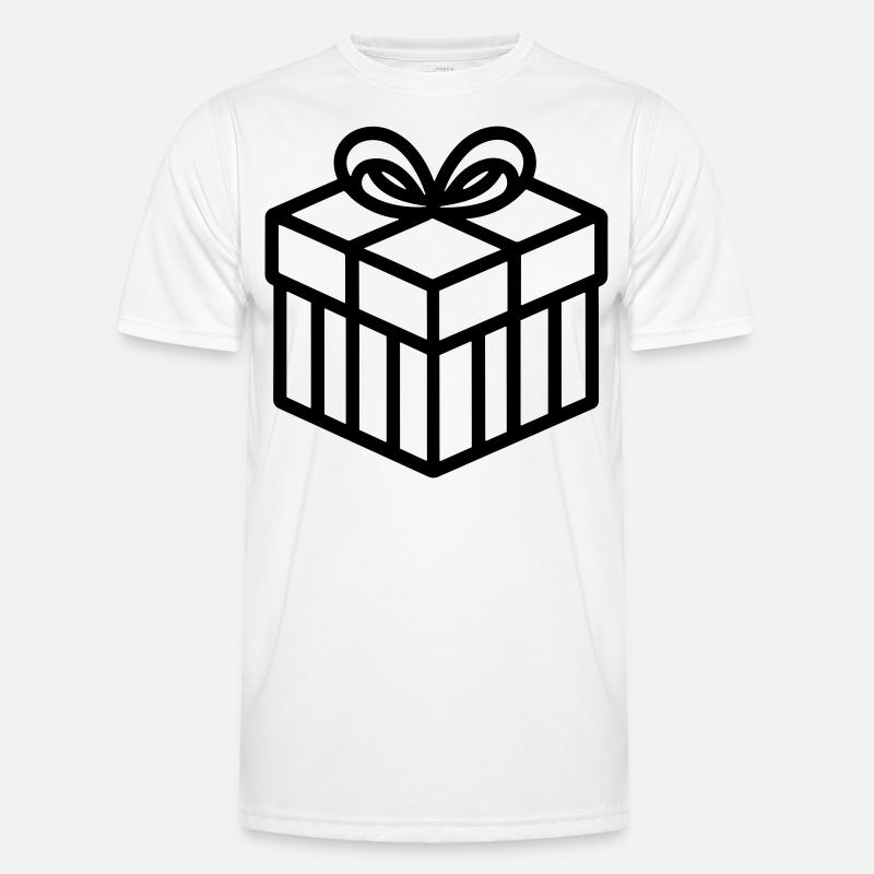 Kleine Geschenkbox - Männer Funktions-T-Shirt - Weiß