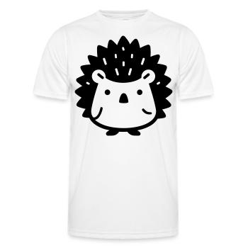 Igel - Männer Funktions-T-Shirt - Weiß - Vorne - AI Model Male 178 dark (178cm)