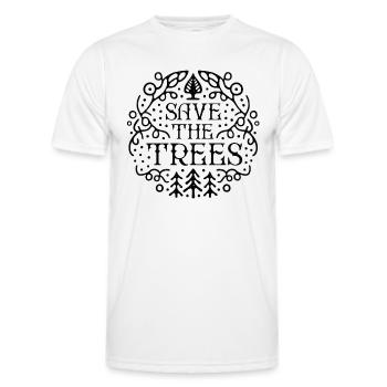 Rettung der Bäume - Männer Funktions-T-Shirt - Weiß - Vorne - AI Model Male 178 dark (178cm)
