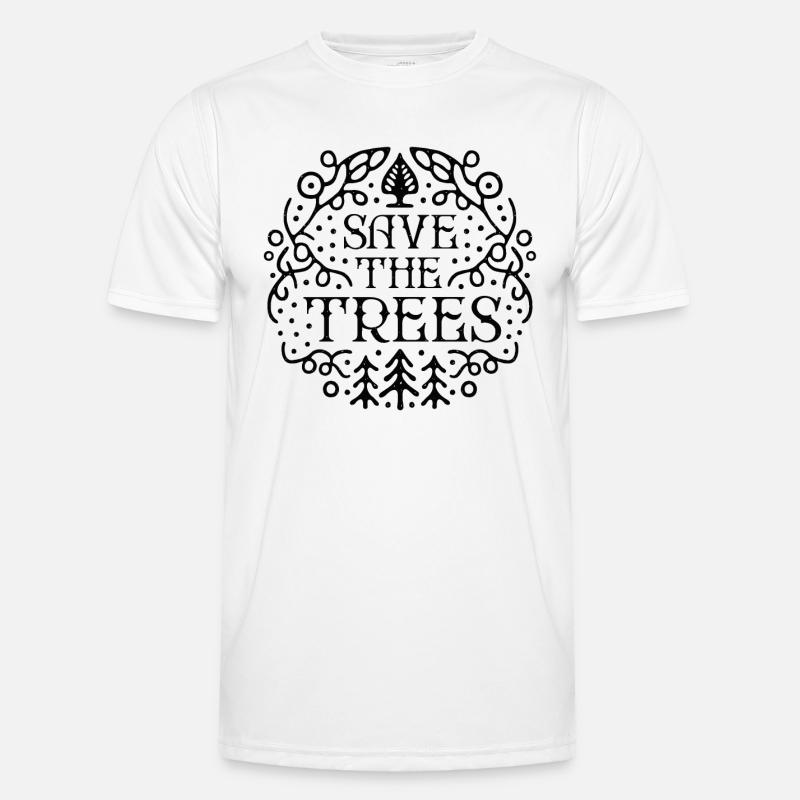 Save the trees - Men's Functional T-Shirt - white