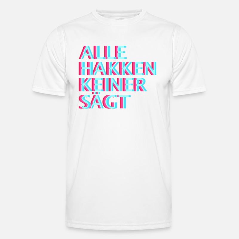 Techno Raver EDM Uptempo Speedcore Tekk Hardtekk Männer Funktions-T-Shirt