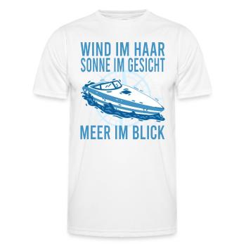 Jolle Jollen Jollensegeln Segler Segeln Kapitän - Männer Funktions-T-Shirt - Weiß - Vorne - AI Model Male 178 dark (178cm)