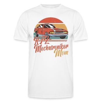 kfz mechatroniker mom Kfz Mechatronikerinin Mama - Männer Funktions-T-Shirt - Weiß - Vorne - AI Model Male 178 dark (178cm)
