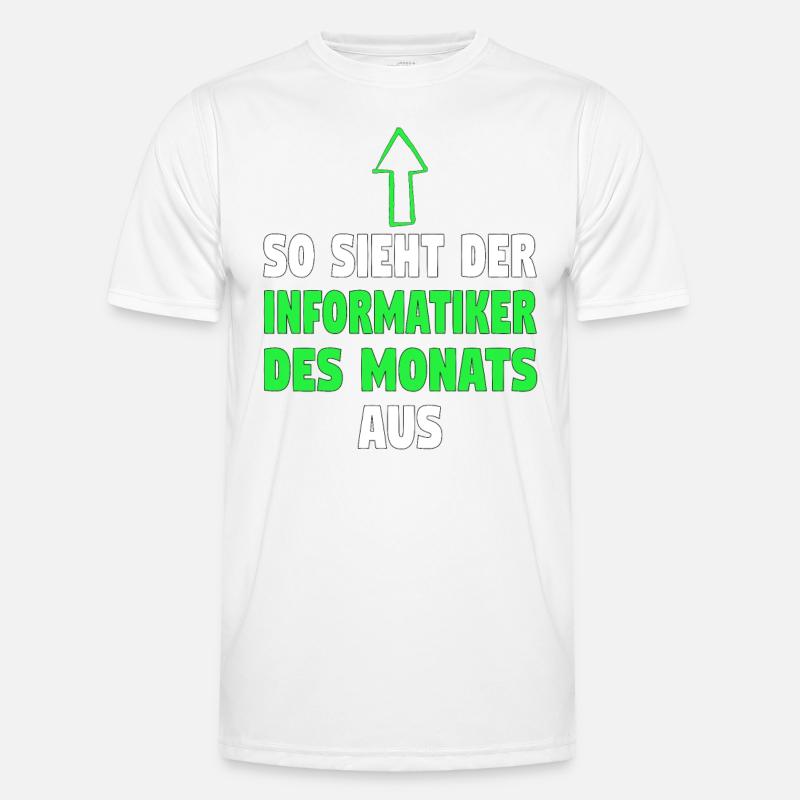 Informatik Computer Programmierer Entwickler Coder - Männer Funktions-T-Shirt - Weiß