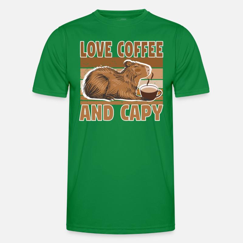 Capybara Capybara Coffee Cappybara Fans Men's Functional T-Shirt