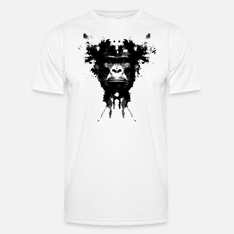 Rorschach Gorilla - Men's Functional T-Shirt - white