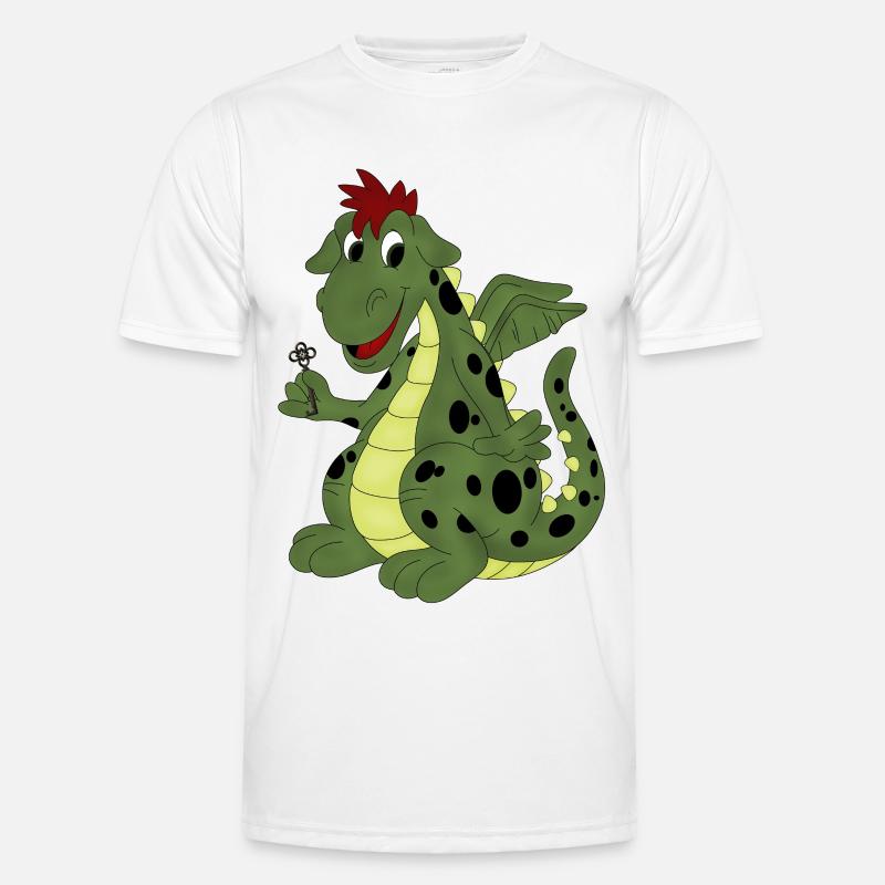 Dragon écarquillé vert T-shirt sport Homme