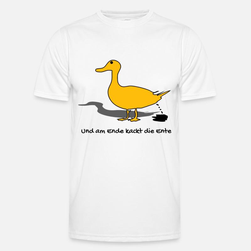 Caca de canard & Drôles de phrases T-shirt sport Homme