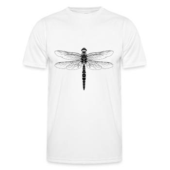 Libelleninsecten insecten natuurbescherming dieren - Functioneel T-shirt voor mannen - wit - Voor - AI Model Male 178 dark (178cm)
