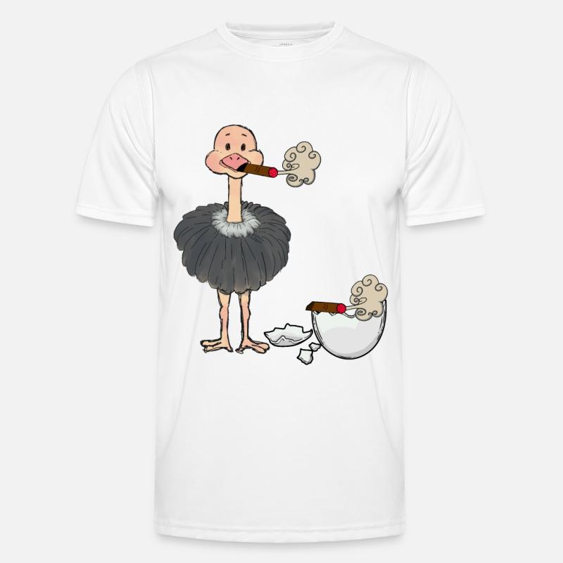 Smoker Bouquet Cigarette Ashtray Eggshell Men's Functional T-Shirt
