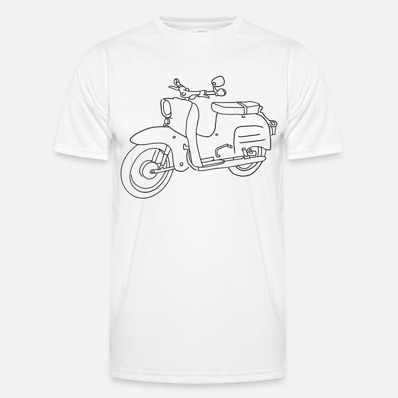 Motorroller, Moped Schwalbe Männer Funktions-T-Shirt