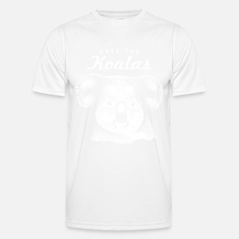 Save The Koalas White - Men's Functional T-Shirt - white