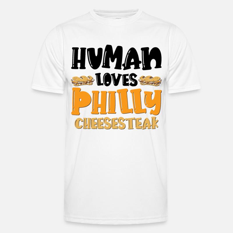 Philly Breakfast Sandwich - Männer Funktions-T-Shirt - Weiß