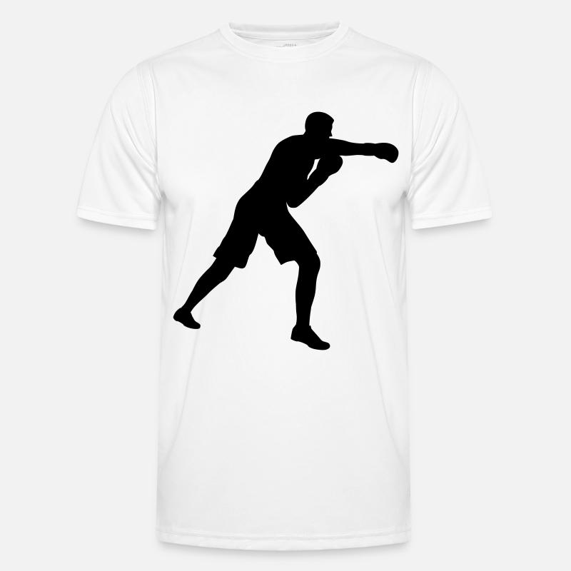 Boxeur boxeur sur le ring de boxe T-shirt sport Homme