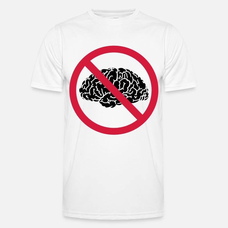 no brains allowed Men's Functional T-Shirt
