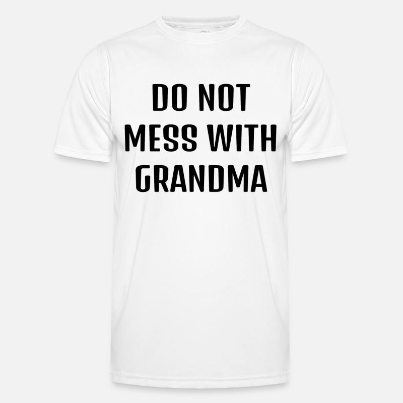 NE MESURE PAS AVEC GRANDMA T-shirt sport Homme