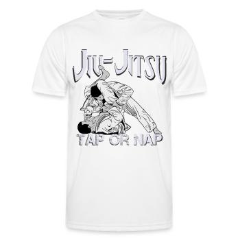 Jiu-Jitsu - Männer Funktions-T-Shirt - Weiß - Vorne - AI Model Male 178 dark (178cm)