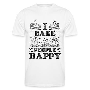 Pastry chef funny - Men's Functional T-Shirt - white - Front - AI Model Male 178 dark (178cm)