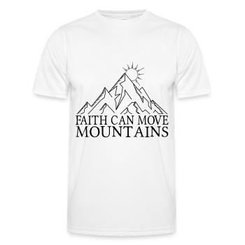 Faith - Men's Functional T-Shirt - white - Front - AI Model Male 178 dark (178cm)