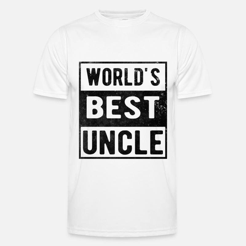 Welt bester Onkel - Männer Funktions-T-Shirt - Weiß