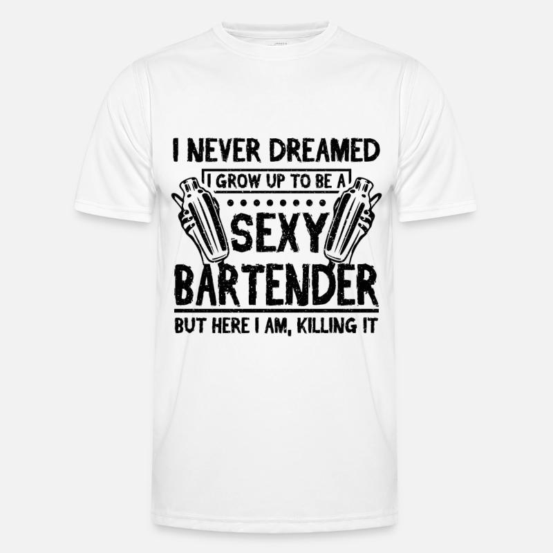 Sexy Bartender - Men's Functional T-Shirt - white