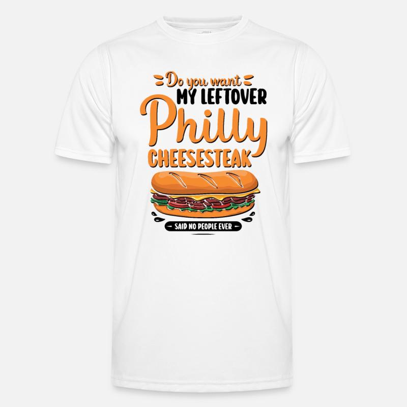 Philly Breakfast Sandwich - Männer Funktions-T-Shirt - Weiß